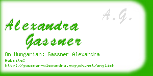 alexandra gassner business card